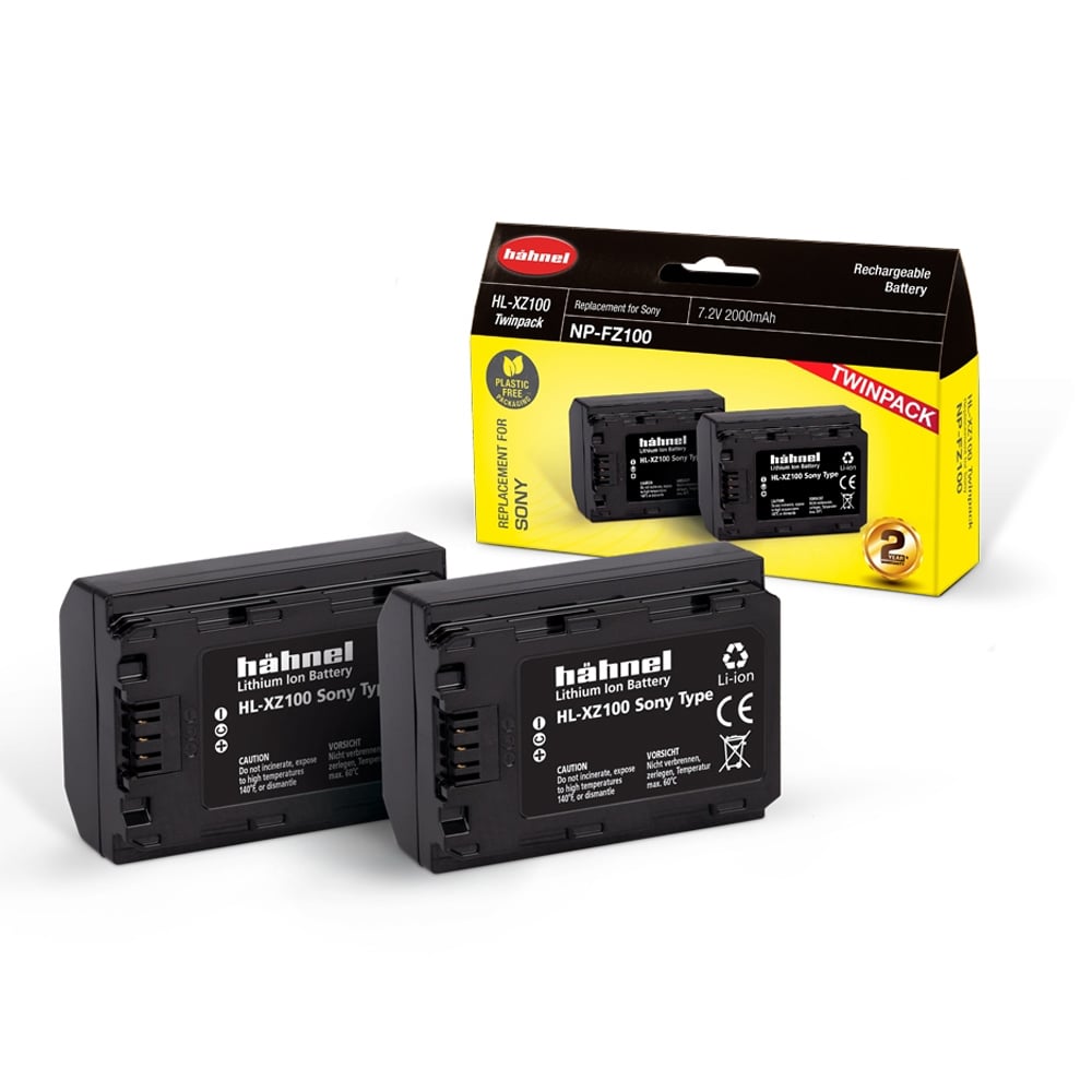 The Hahnel HL-XZ100 Twin Battery Pack is a high-performance replacement battery for the Sony NP-FZ100.