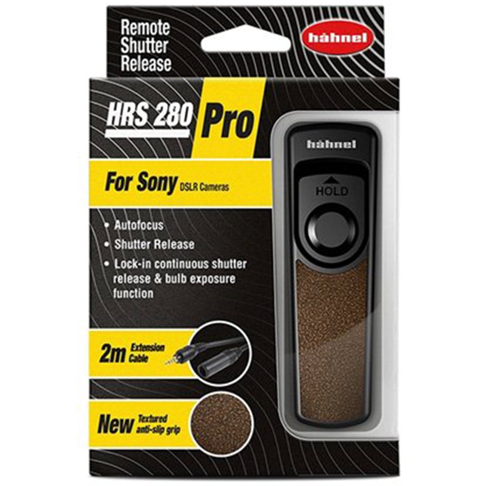 Hahnel Remote Shutter Release Pro for Sony cameras with LCD and advanced timer functions.