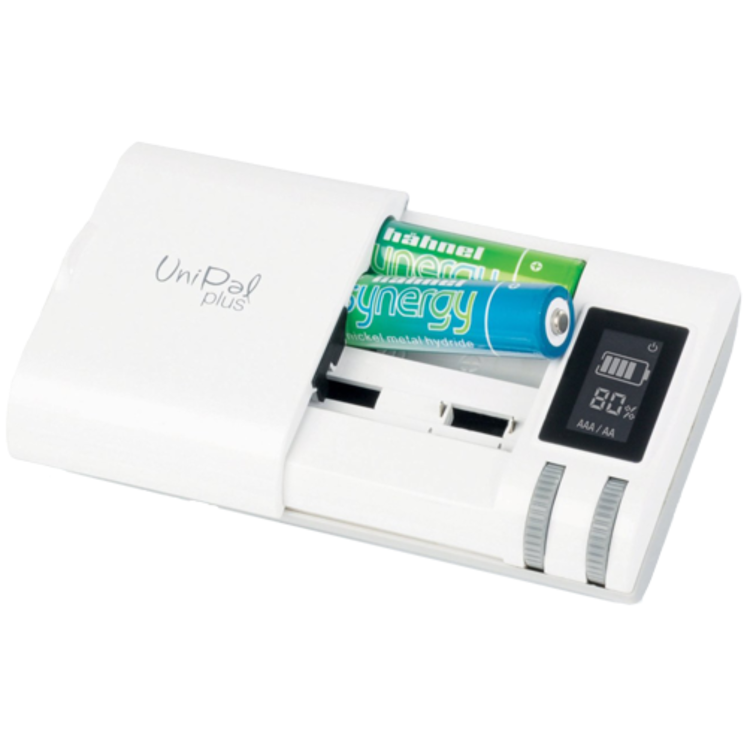 The slim, compact battery charges most Li-ion and Li-polymer 3.6, 3.7, 7.2, and 7.4V cells, as well as most AA and AAA Ni-MH and Ni-Cd cells.