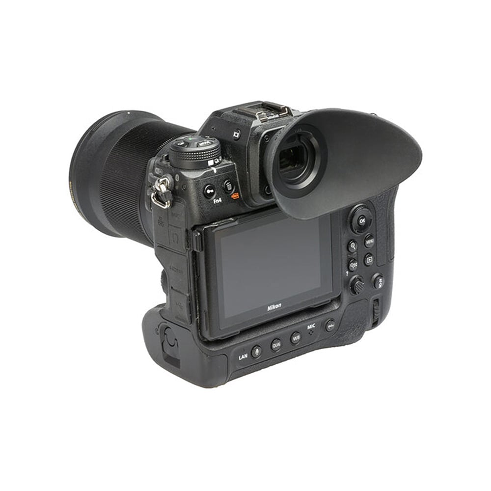 Hoodman HoodEYE Regular Eyecup – soft, contoured eyecup designed for Nikon Z8 and Z9 cameras to block light and improve viewfinder clarity.