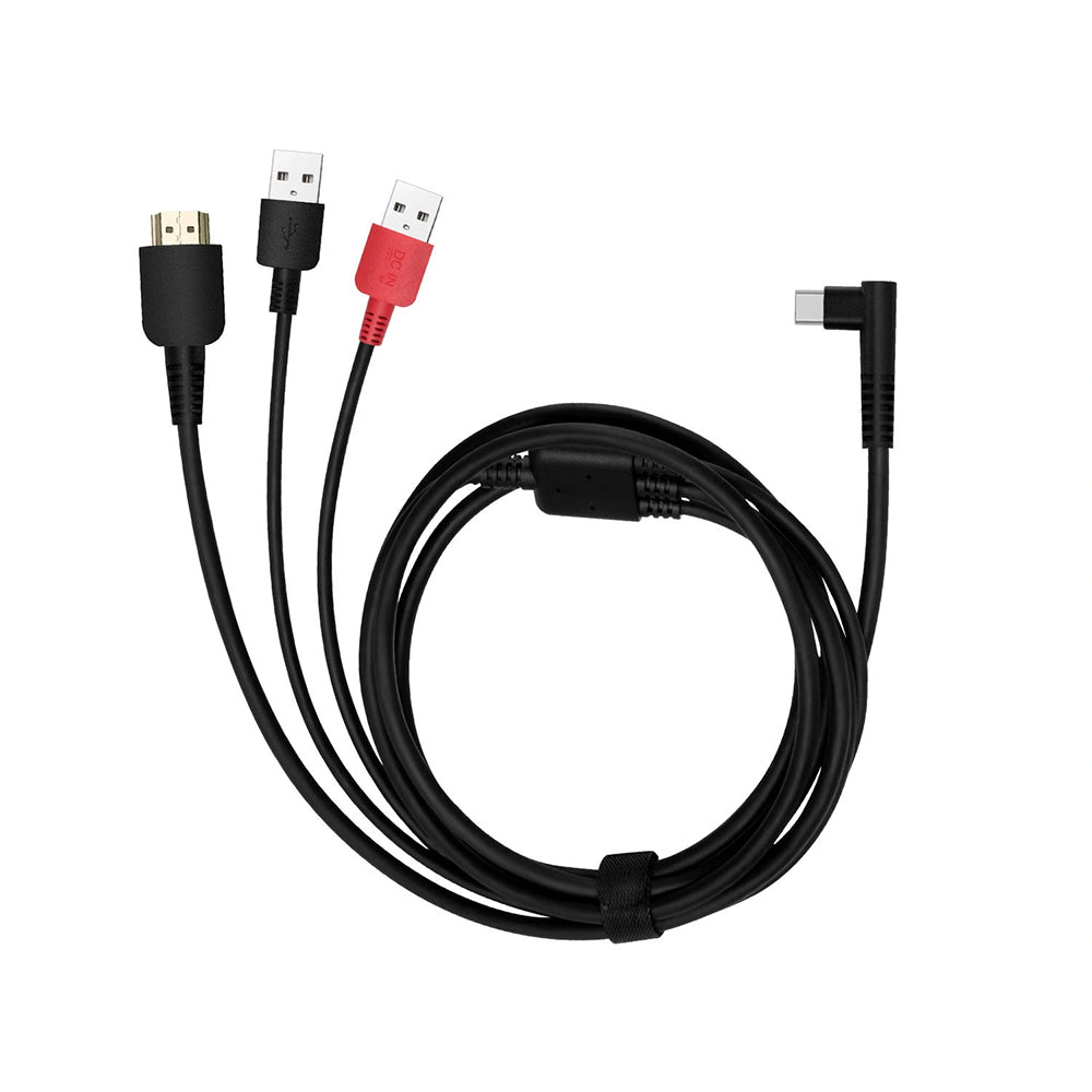Optimise your Huion pen display with the 3-in-1 cable combining power, data and USB. Enjoy fast, reliable connectivity through a single, streamlined cable.