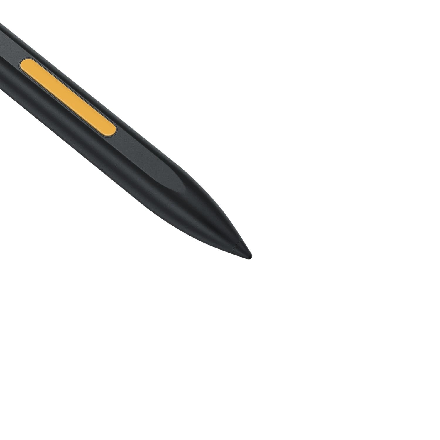 Huion Active Capacitive Stylus Pen for Chromebook in sleek black with tip and clip, designed for precise touch input on touchscreen devices.