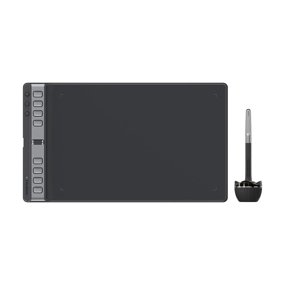 The Huion Inspiroy 2 features a battery-free pen with tilt support and 8192 pressure levels for a natural, paper-like drawing experience.