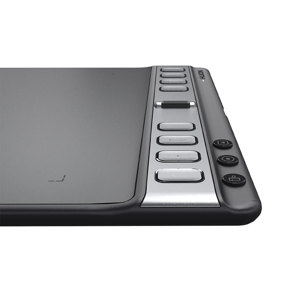 The Huion Inspiroy 2 features a battery-free pen with tilt support and 8192 pressure levels for a natural, paper-like drawing experience.