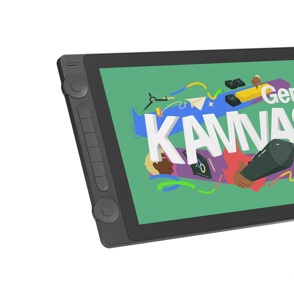 Discover the Huion Kamvas 16 Gen 3 QHD pen display with PenTech 4.0, anti-glare glass, and pro-grade colour for precise, natural digital drawing.