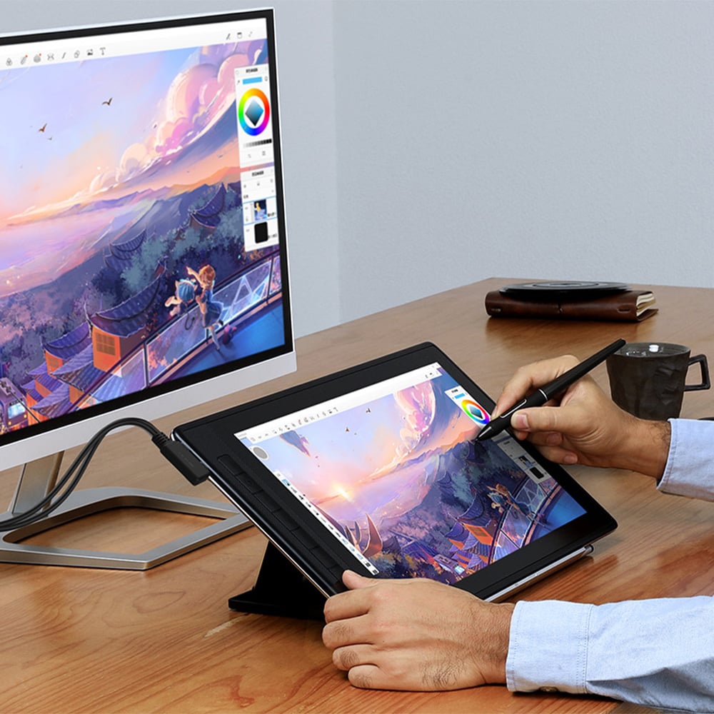 Redefine your work with a drawing tablet that features 145% sRGB colour gamut and 2.5K QHD resolution which produces striking imagery for graphic designers.
