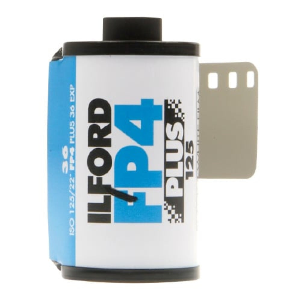 Ilford FP4 Plus 125 35mm film is what is referred to as true Black and White Film. This 35mm film offers very fine-grain with great sharpness and detail.