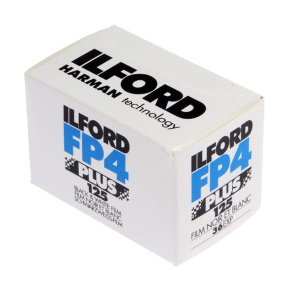Ilford FP4 Plus 125 35mm film is what is referred to as true Black and White Film. This 35mm film offers very fine-grain with great sharpness and detail.