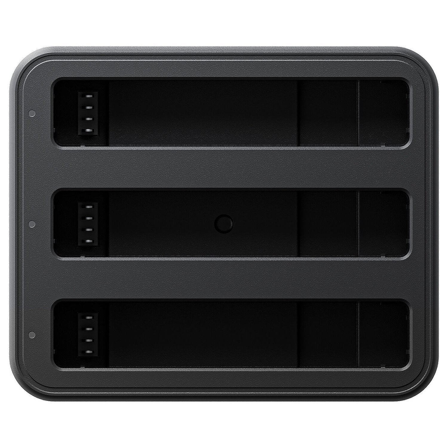 Insta360 Fast Charge Hub for X4 – compact charging station designed to quickly charge up to three X4 batteries simultaneously.
