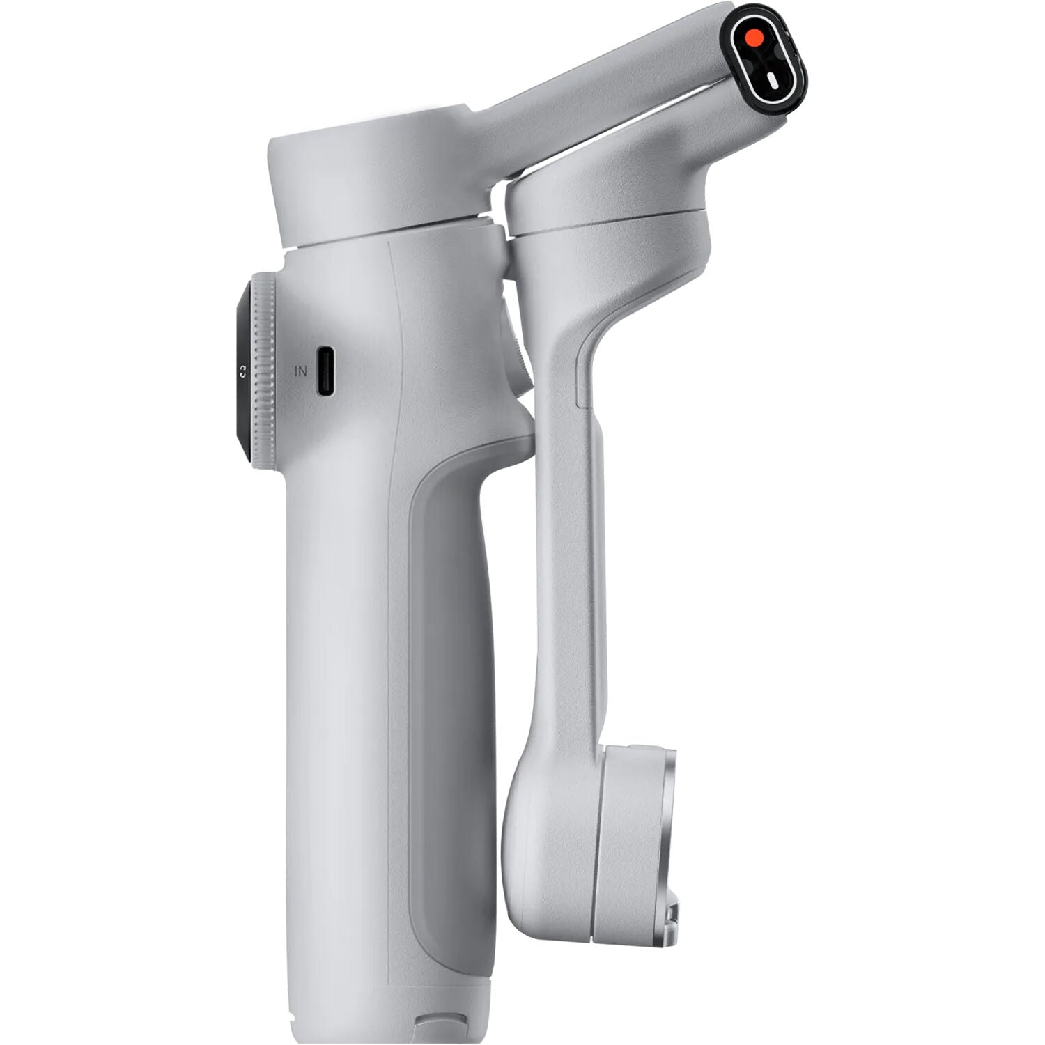 Insta360 Flow 2 Standard Bundle (Grey) featuring 3-axis gimbal stabilization, built-in selfie stick and metal tripod, advanced Deep Track 4.0 AI tracking with group, distance, and gesture tracking, smartphone and Apple Watch remote control, SmartWheel button, magnetic phone clamp, and up to 10-hour runtime.