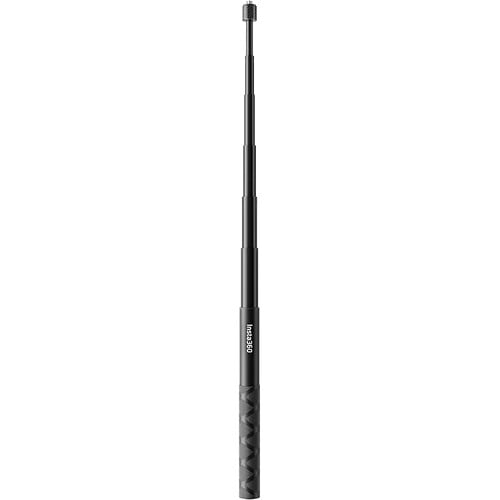 Black telescopic antenna on a white background