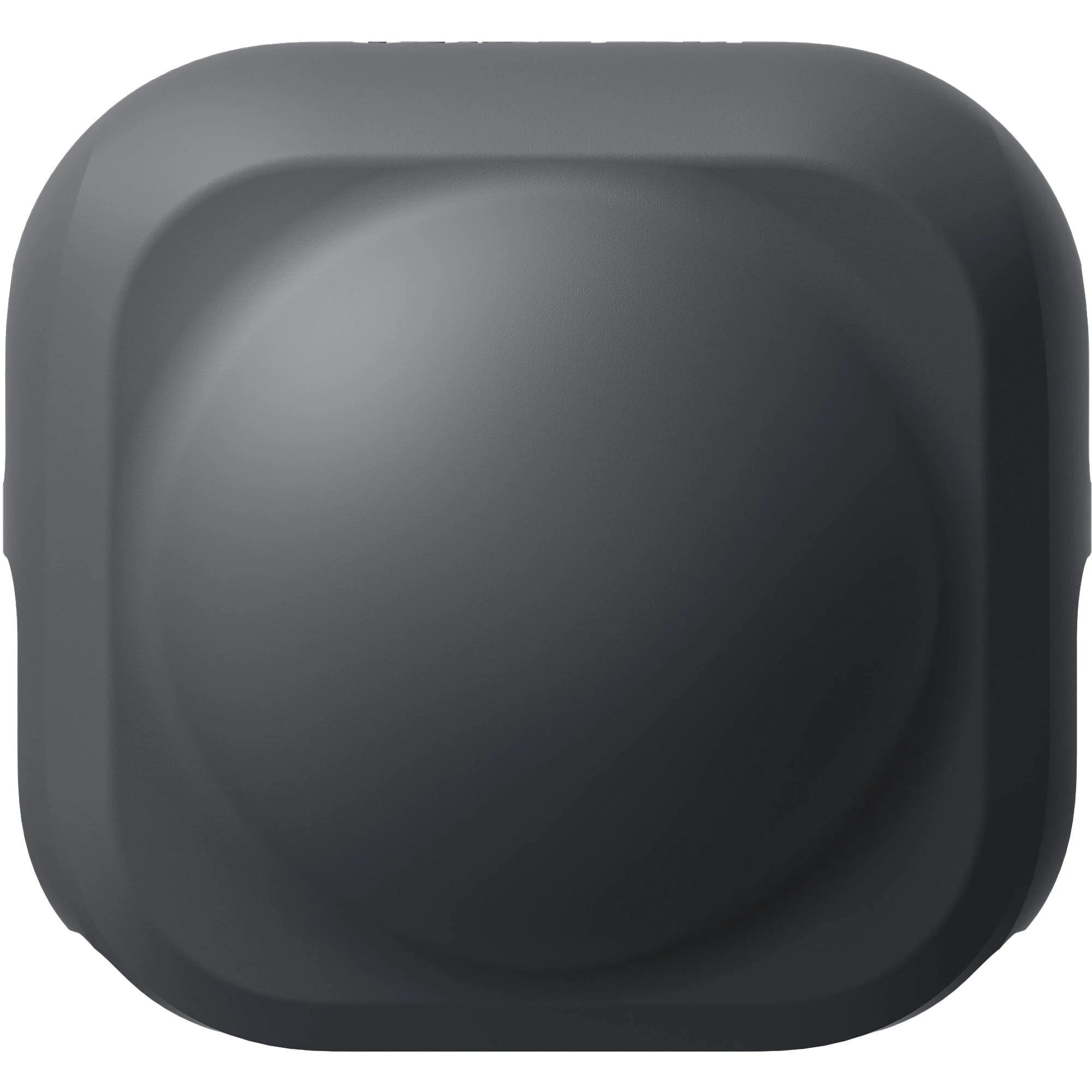 Black square bowl on a white background