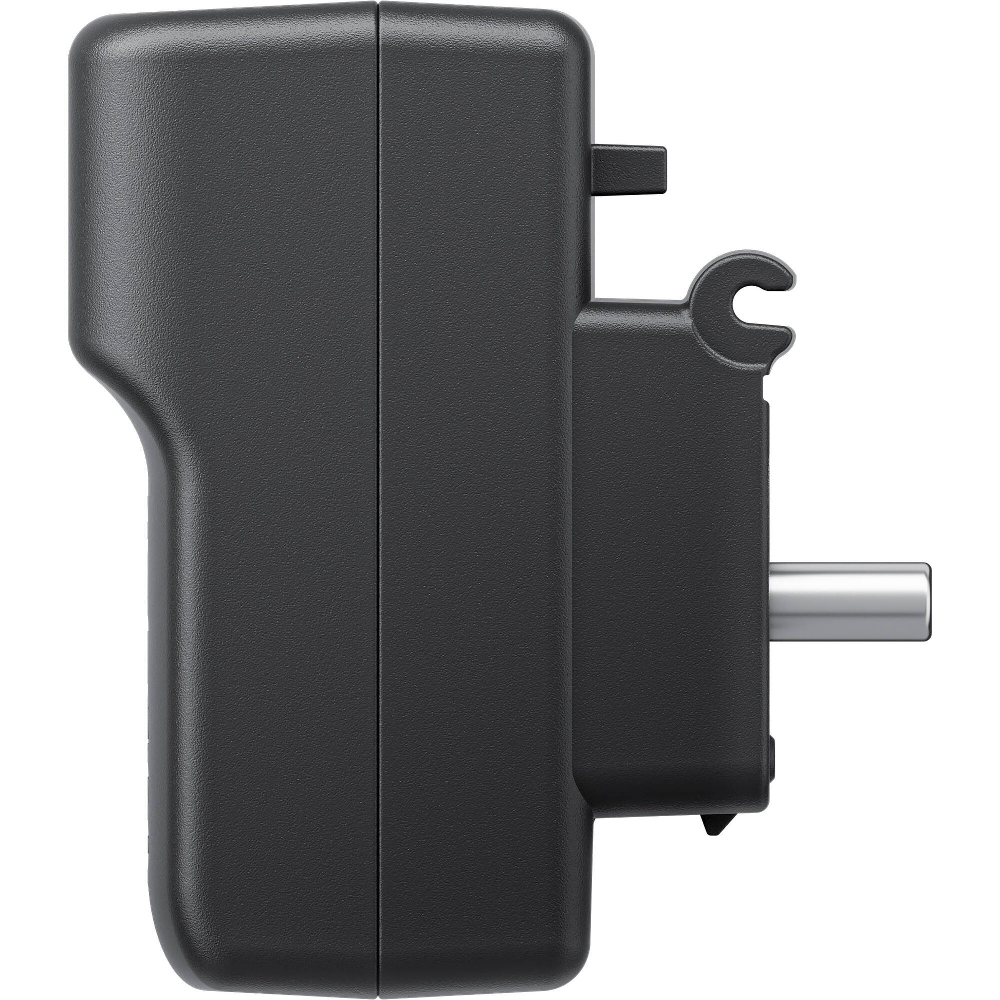 Black electrical plug on a white background