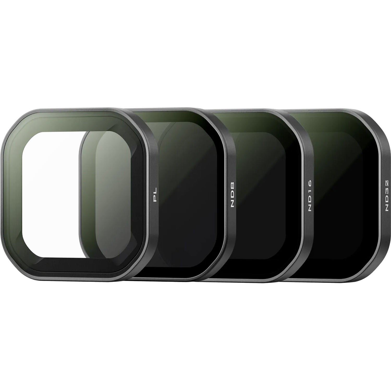 ND Filter Set for Insta360 Ace Pro 2 including ND8, ND16, ND32, and Polarizer filters with magnetic mount, crafted from multi-coated optical glass for cinematic motion blur, glare reduction, and color accuracy.