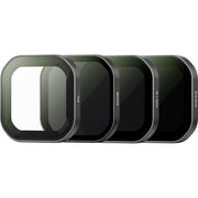 ND Filter Set for Insta360 Ace Pro 2 including ND8, ND16, ND32, and Polarizer filters with magnetic mount, crafted from multi-coated optical glass for cinematic motion blur, glare reduction, and color accuracy.