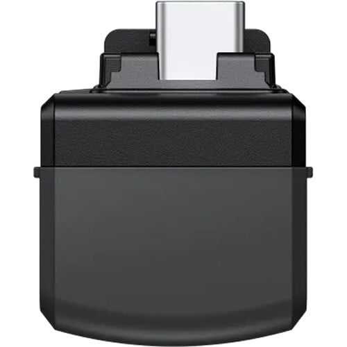 Compact Insta360 Quick Reader with USB-C and Lightning connectors for fast, wireless-free transfer of footage from Ace and Ace Pro cameras to iOS and Android devices.