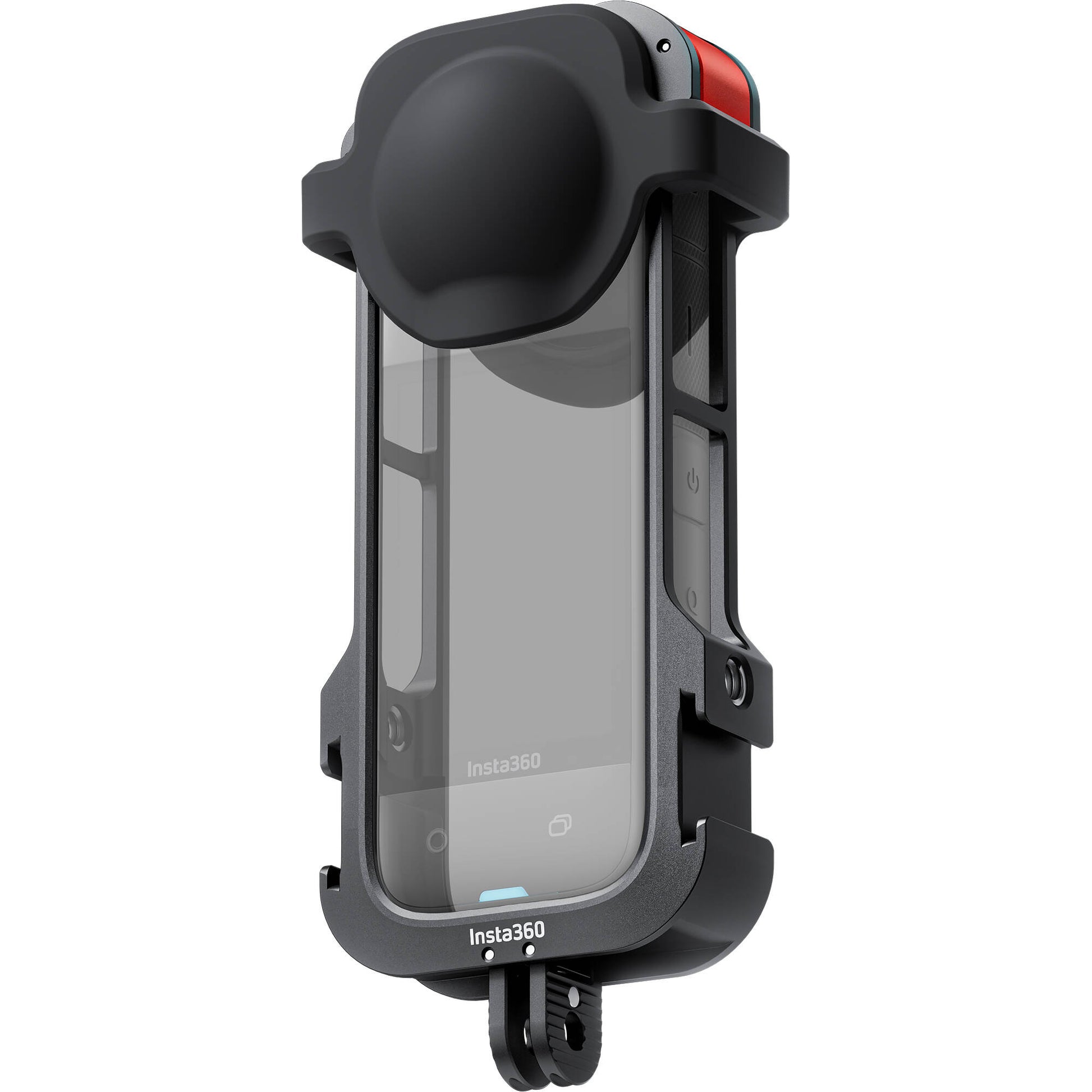 Insta360 Utility Frame for X4 – durable protective housing with cold shoe mounts and folding fingers for mounting accessories on the X4 camera.