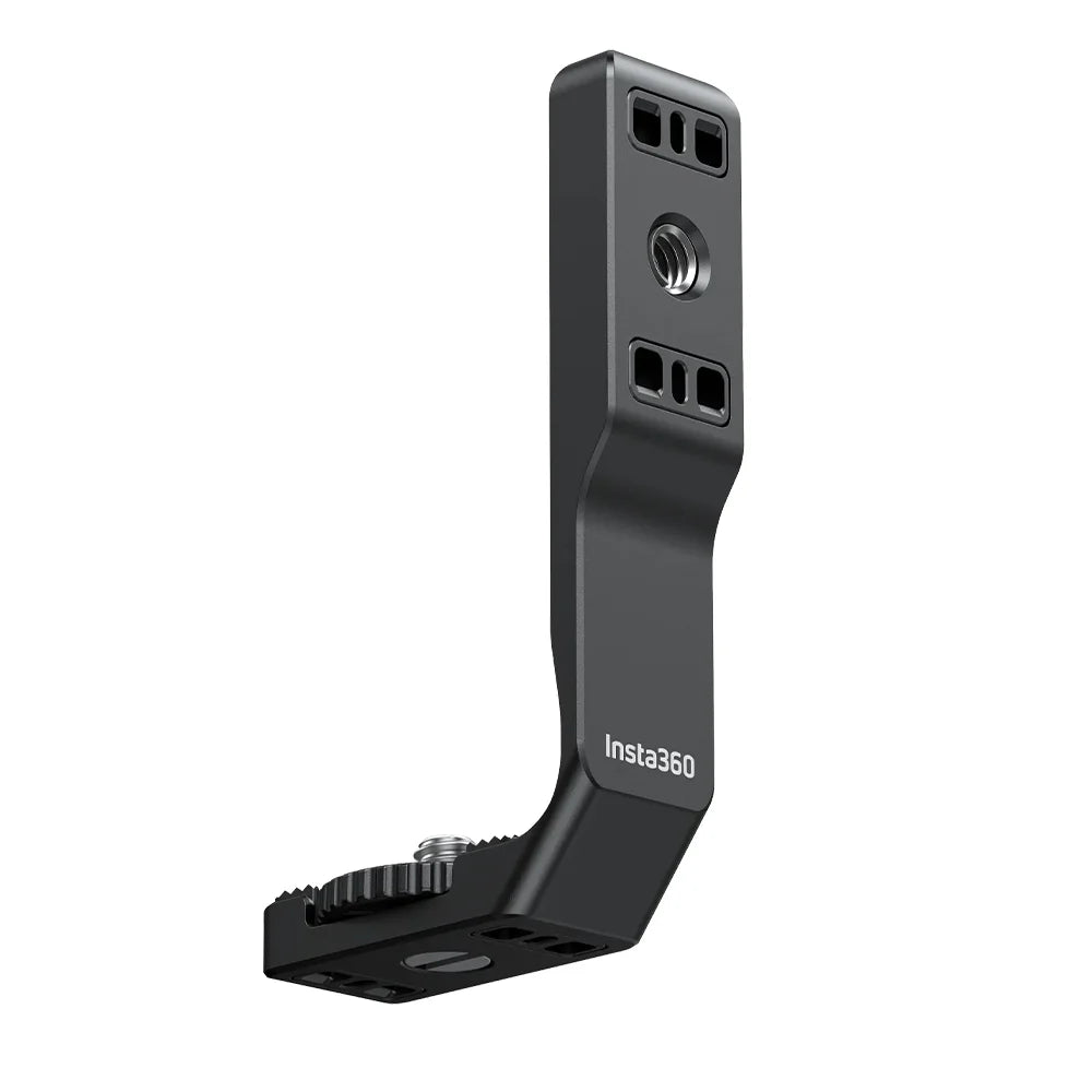 All-aluminum alloy vertical and horizontal mount for Insta360 Ace and Ace Pro with dual quick-release ports, allowing easy switching between portrait and landscape shots while keeping charging ports and microphones accessible