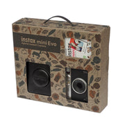 Instax Mini Evo camera kit in black.