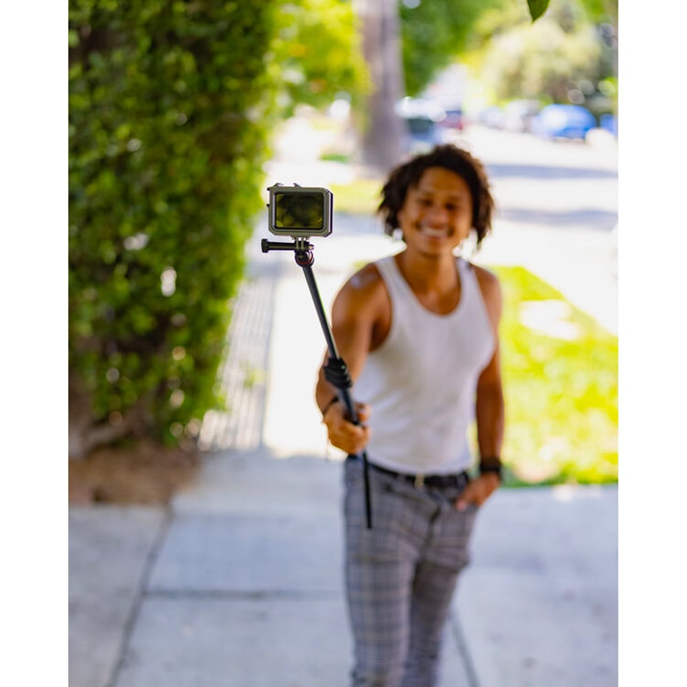 This versatile compact monopod from Joby with a variety of configurations allows for everyday camera support and selfie stick functions.