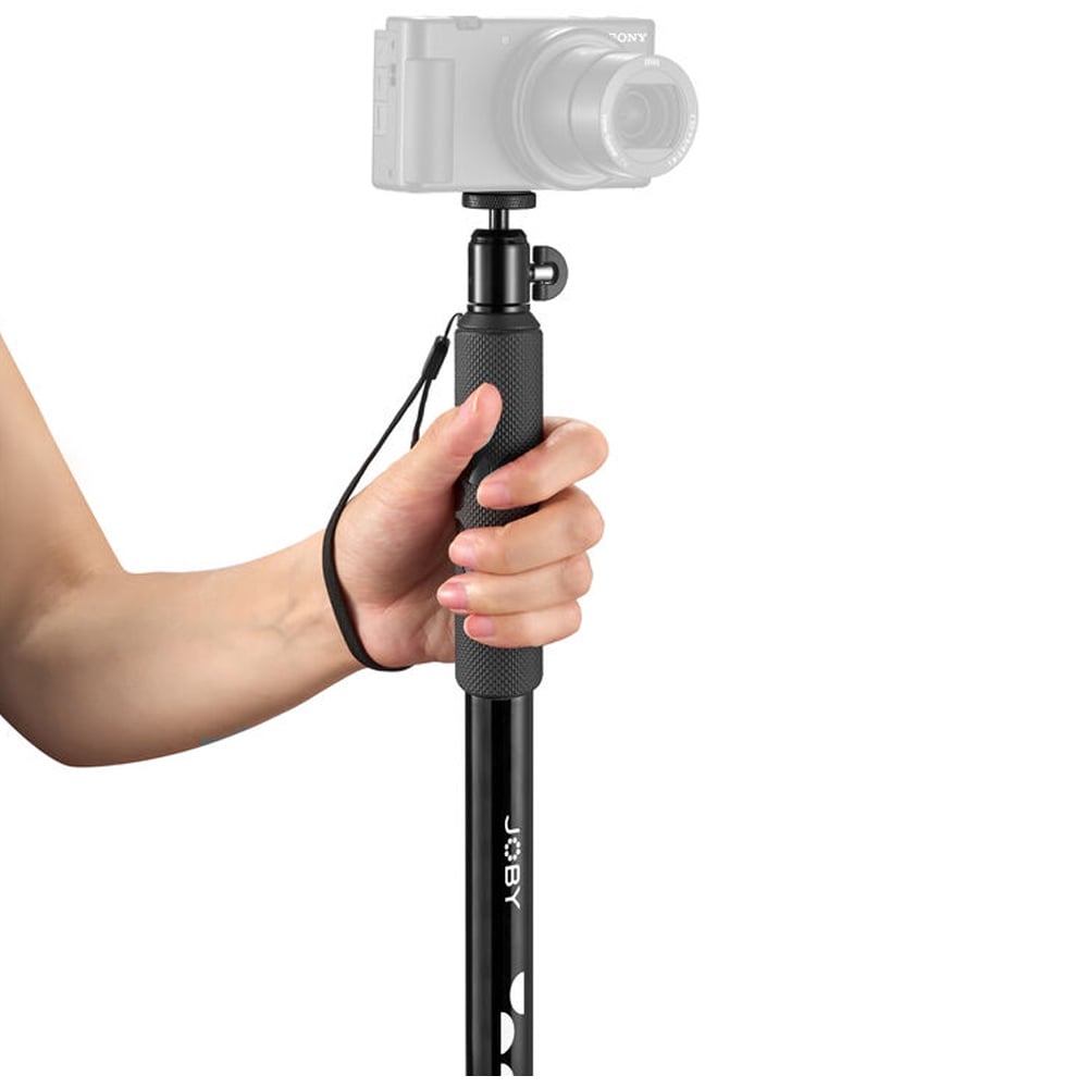 This versatile compact monopod from Joby with a variety of configurations allows for everyday camera support and selfie stick functions.
