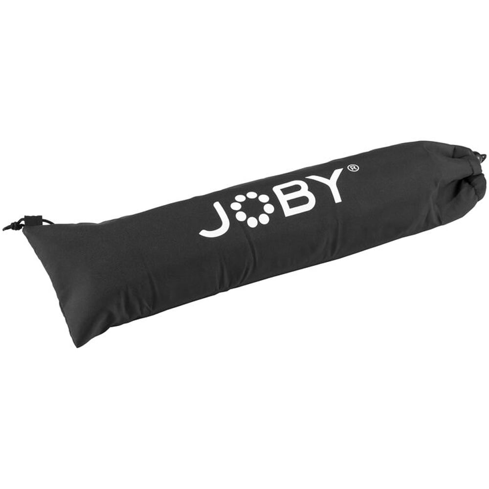 Black carrying bag with JOBY logo on a white background