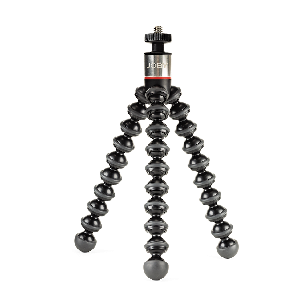 Joby GorillaPod camera tripod on a white background