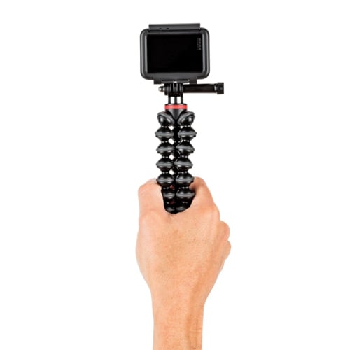 This is a flexible, rugged, high-quality tripod designed and created with action video cameras like the GoPro and comes with a GoPro mount in the box.