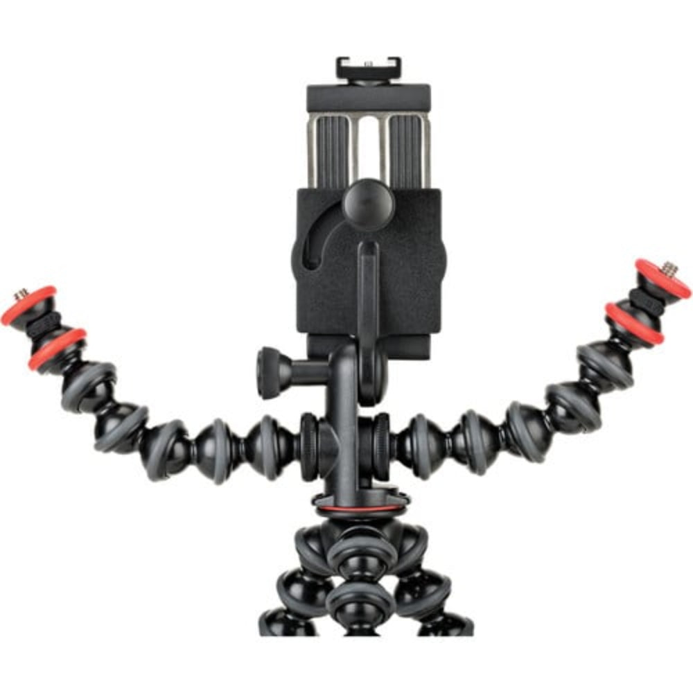 Create pro videos, vlogs, and YouTube content with the GorillaPod Mobile Rig that is flexible, portable, and user-friendly from Joby.