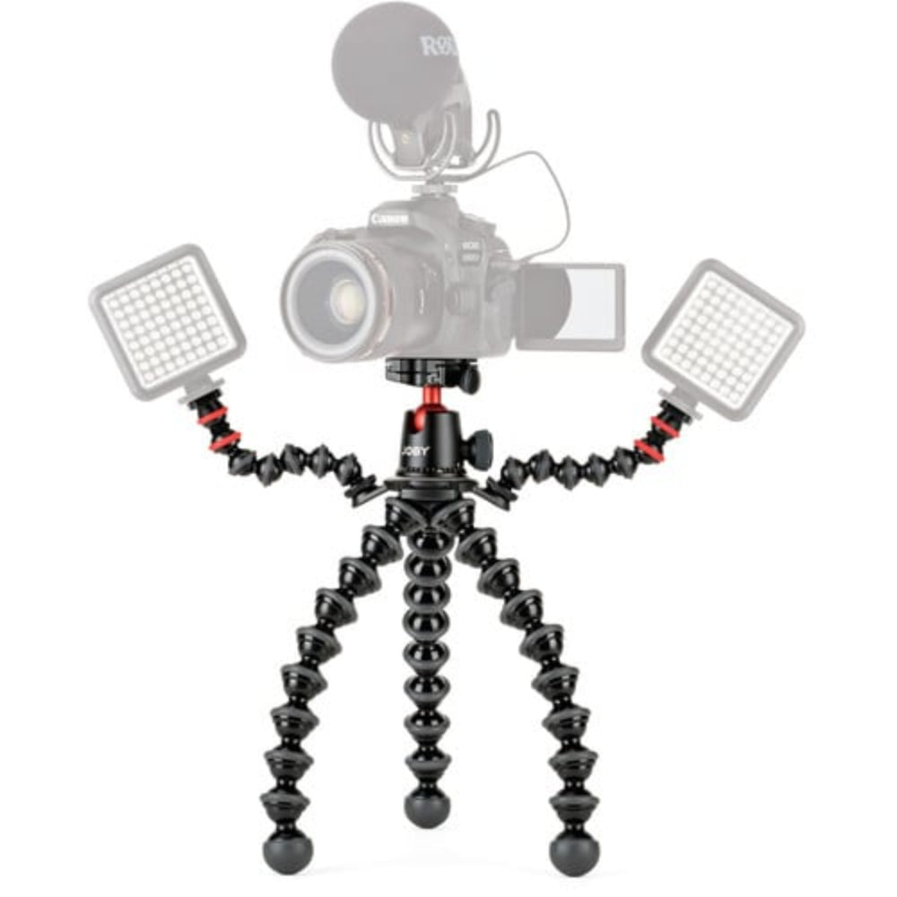 Create pro videos, vlogs, and YouTube content with the GorillaPod Mobile Rig that is flexible, portable, and user-friendly from Joby.