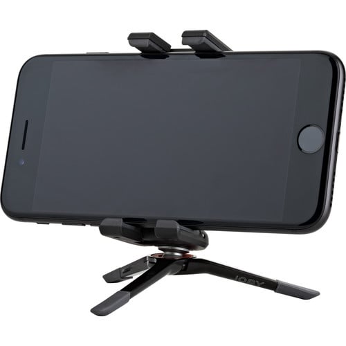The Joby GripTight ONE Micro Stand is a portable smartphone tripod that is easy to set up small enough to fit in your pocket. It fits small and large phones.