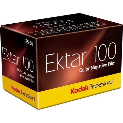 Kodak Professional Ektar 100 35mm Colour Negative Film – high saturation and fine grain film offering vibrant colours, ideal for professional outdoor photography.