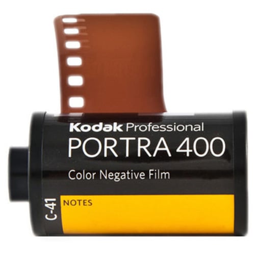 Kodak Professional Portra 400 35mm colour negative film roll.