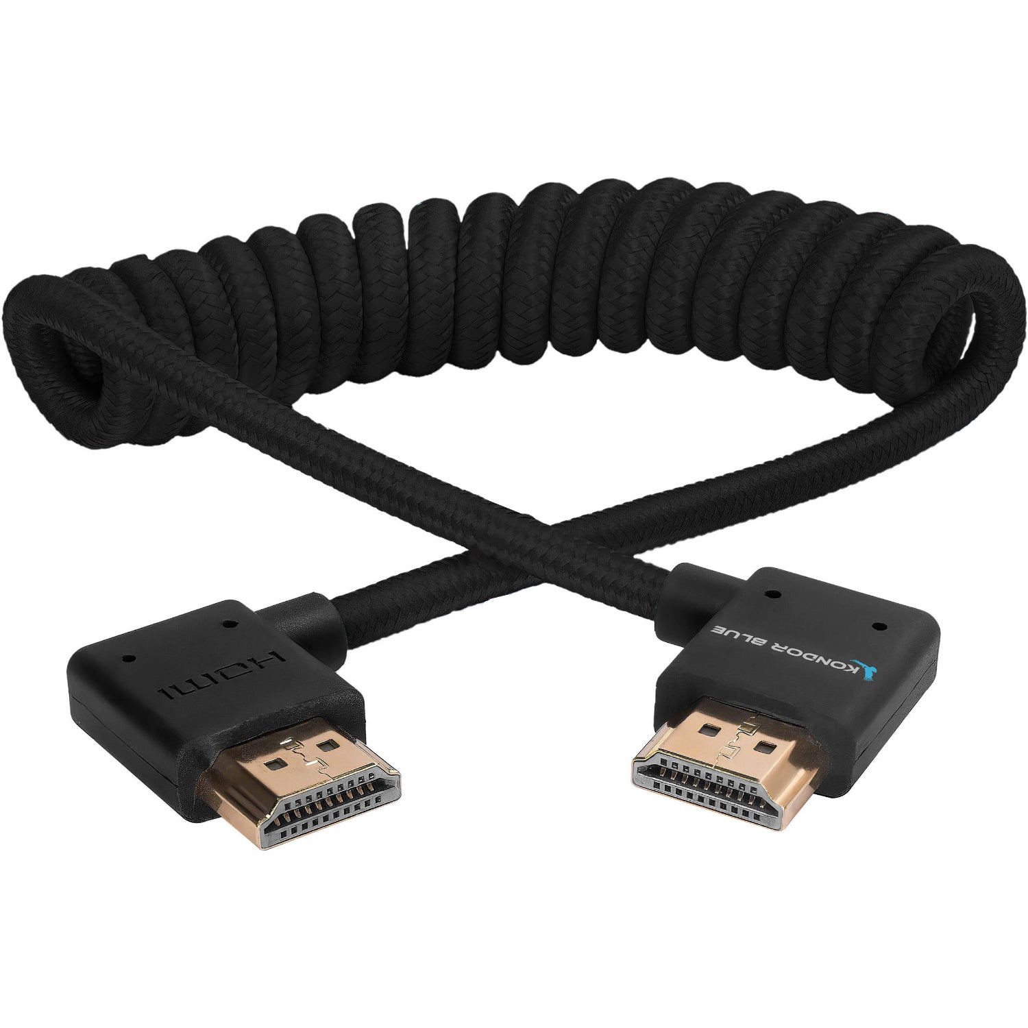 Stay organised with the Coiled HDMI Type A Right Angle Cable. Compatible with 4K60 and 18Gb/s speed for premium video and audio signals. 