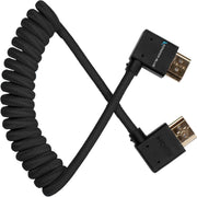 Stay organised with the Coiled HDMI Type A Right Angle Cable. Compatible with 4K60 and 18Gb/s speed for premium video and audio signals. 