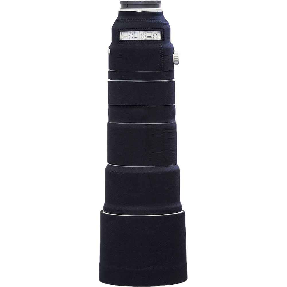 LensCoat neoprene cover for Sony FE 200-600mm G OSS lens, providing protection and camouflage for wildlife and outdoor photography.