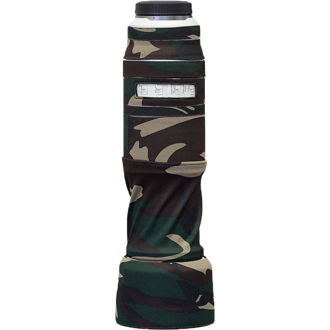 Camouflage bottle holder with digital display on a white background