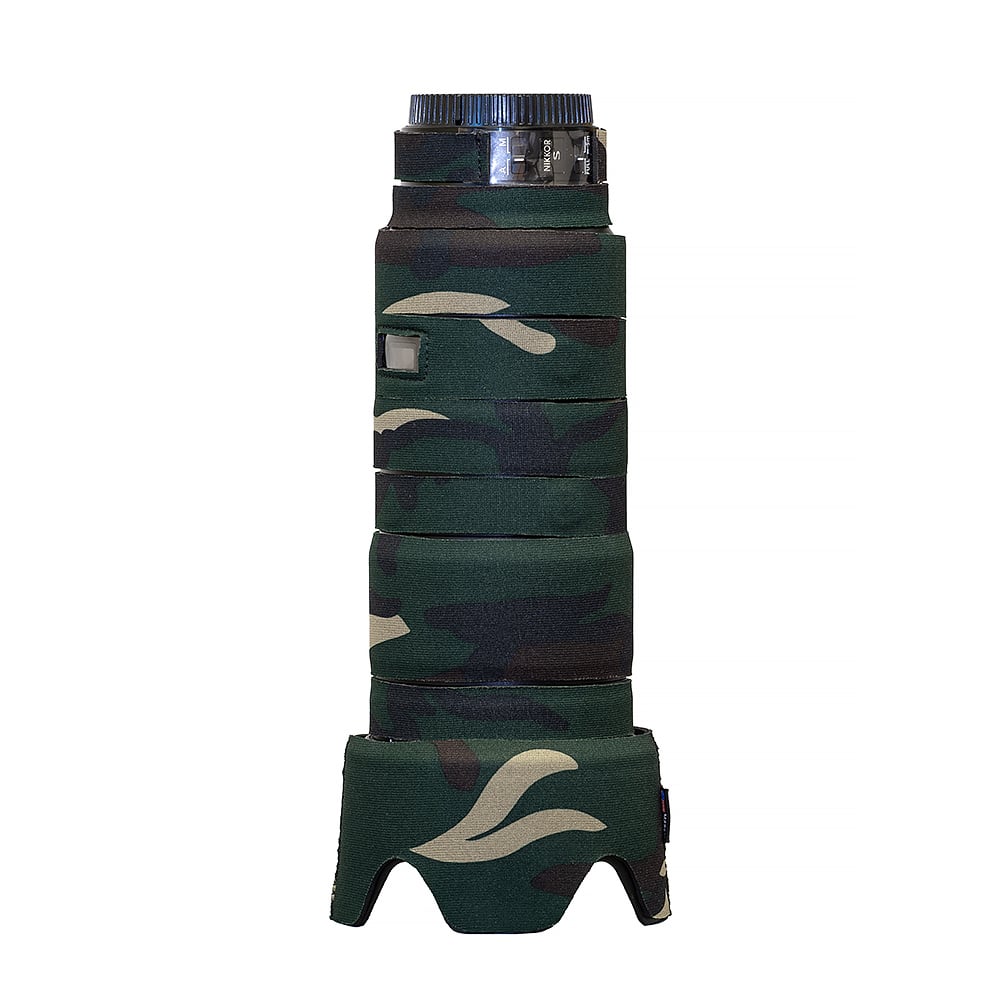Camouflage-patterned bottle holder on a white background