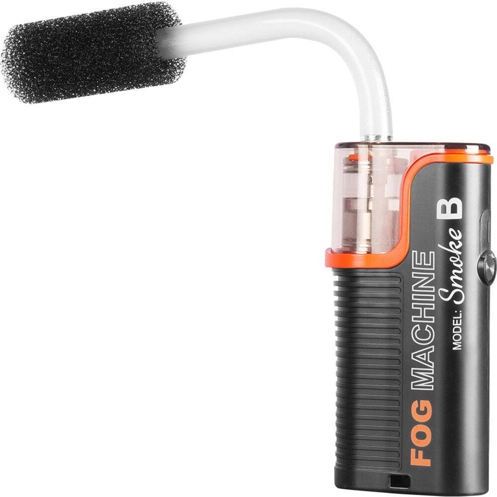 Lensgo handheld fog machine smoke B model, compact portable fogger for visual effects in photography and video.