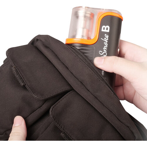 Lensgo handheld fog machine smoke B model, compact portable fogger for visual effects in photography and video.