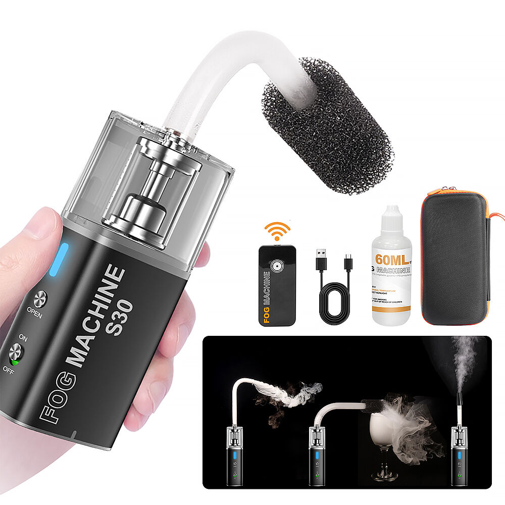 LensGo Smoke S30 handheld fog machine in use