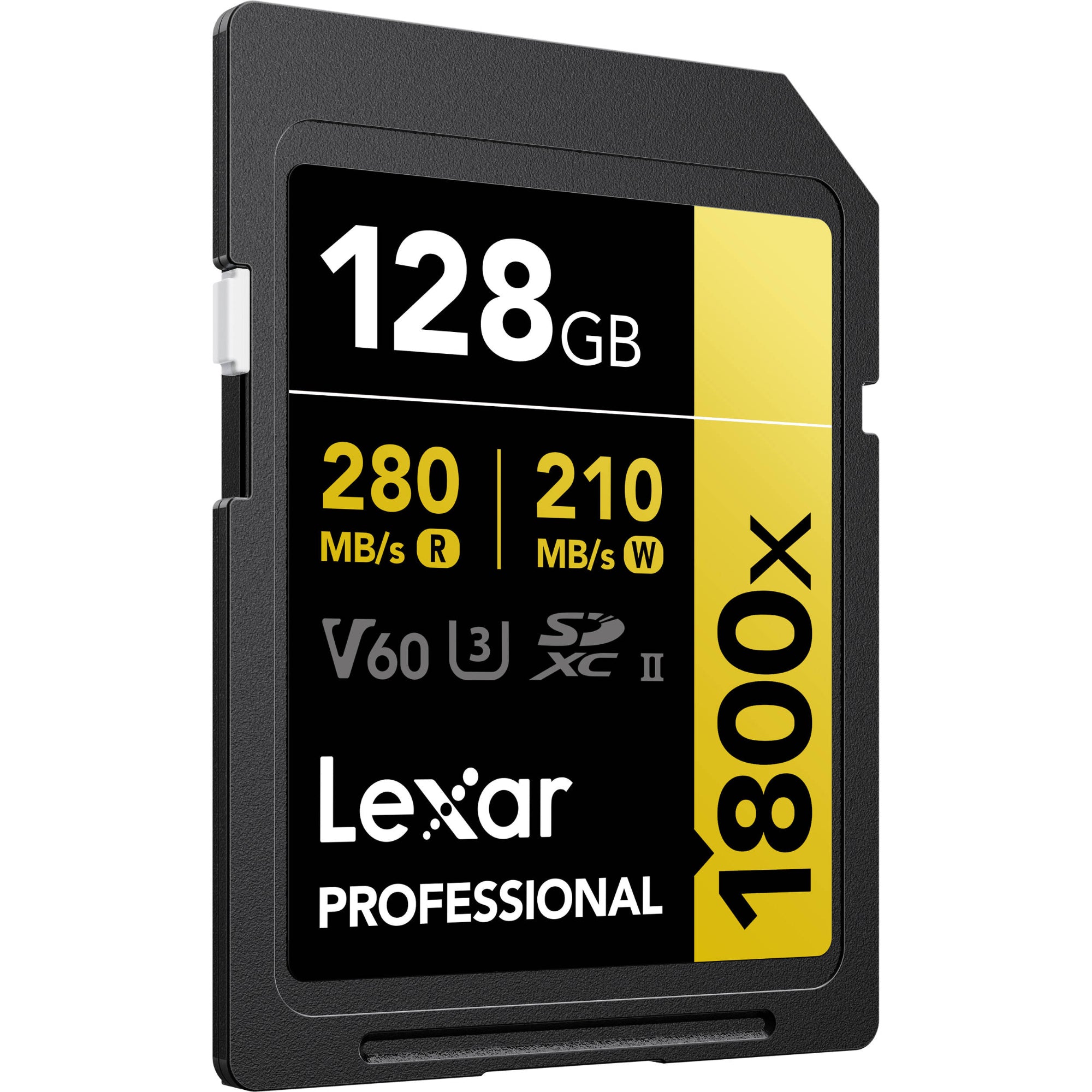 Enjoy a super-fast read speed of 280MB/s with the Lexar 128GB Professional 1800x UHS-II Memory Card. A great addition to your kit and for post-production.