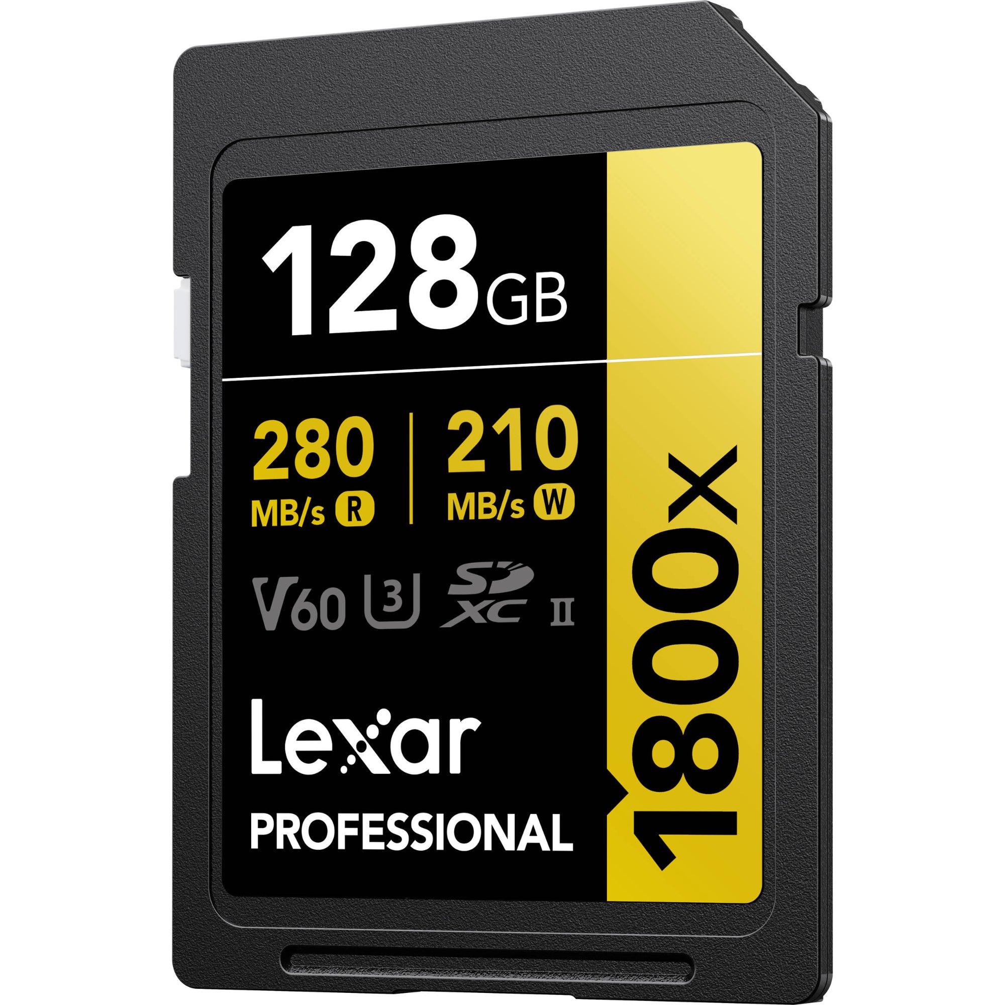 Enjoy a super-fast read speed of 280MB/s with the Lexar 128GB Professional 1800x UHS-II Memory Card. A great addition to your kit and for post-production.