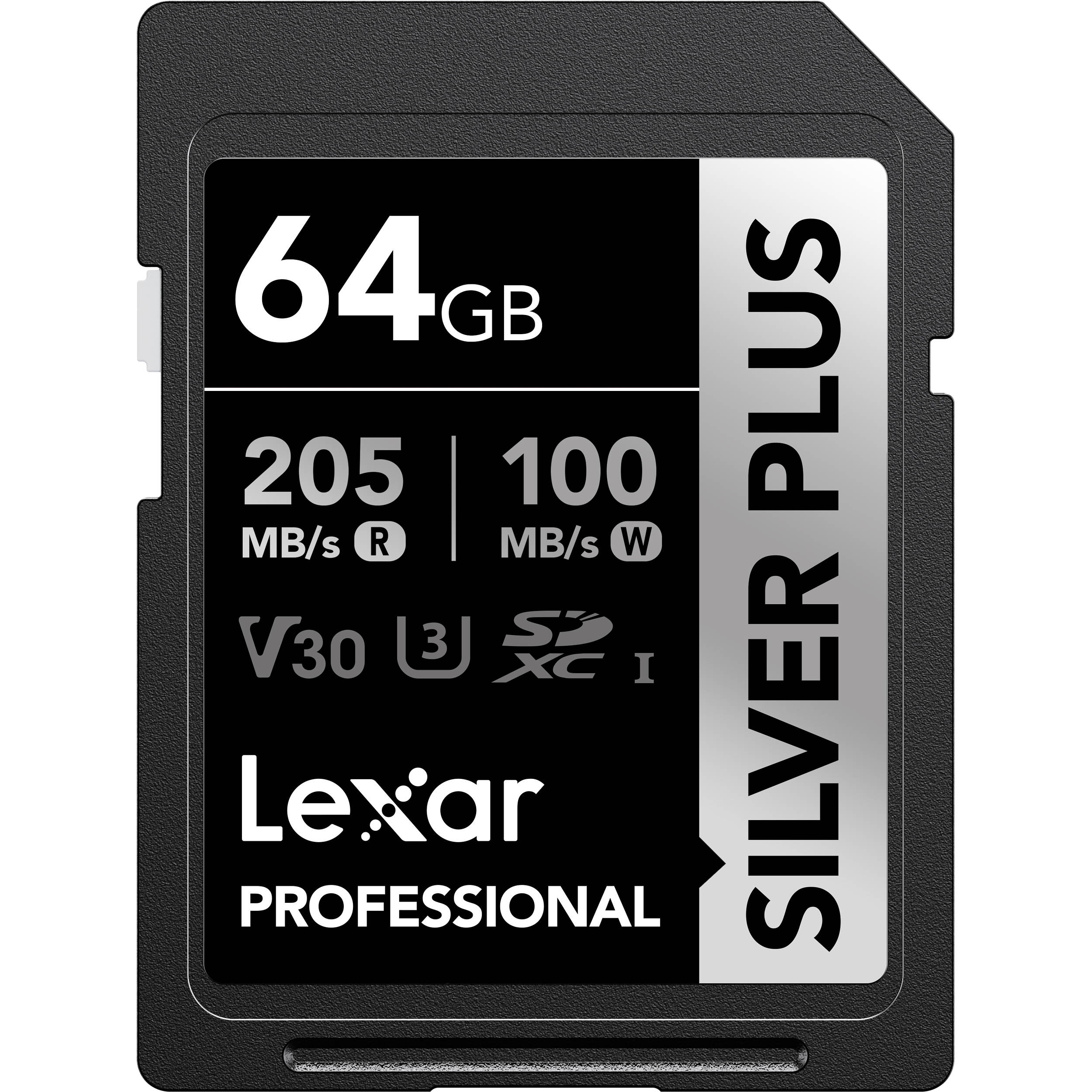 Lexar 64GB Memory Card boasts exceptional read/write speeds and captures smooth, high-quality full HD video.