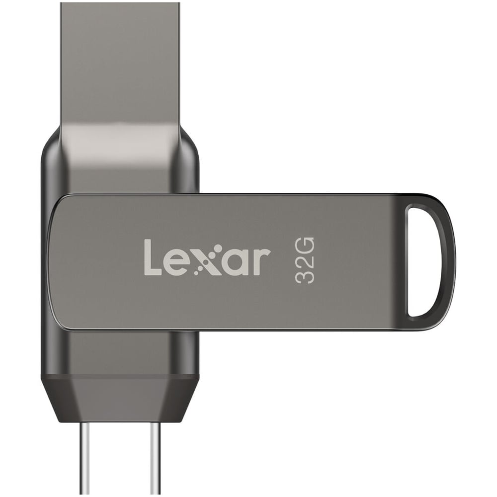 Lexar JumpDrive Dual Drive D400 USB 3.1 Type-C (32GB) – versatile, high-speed storage for USB-C and USB-A devices.