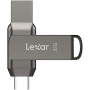 Lexar JumpDrive Dual Drive D400 USB 3.1 Type-C (32GB) – versatile, high-speed storage for USB-C and USB-A devices.