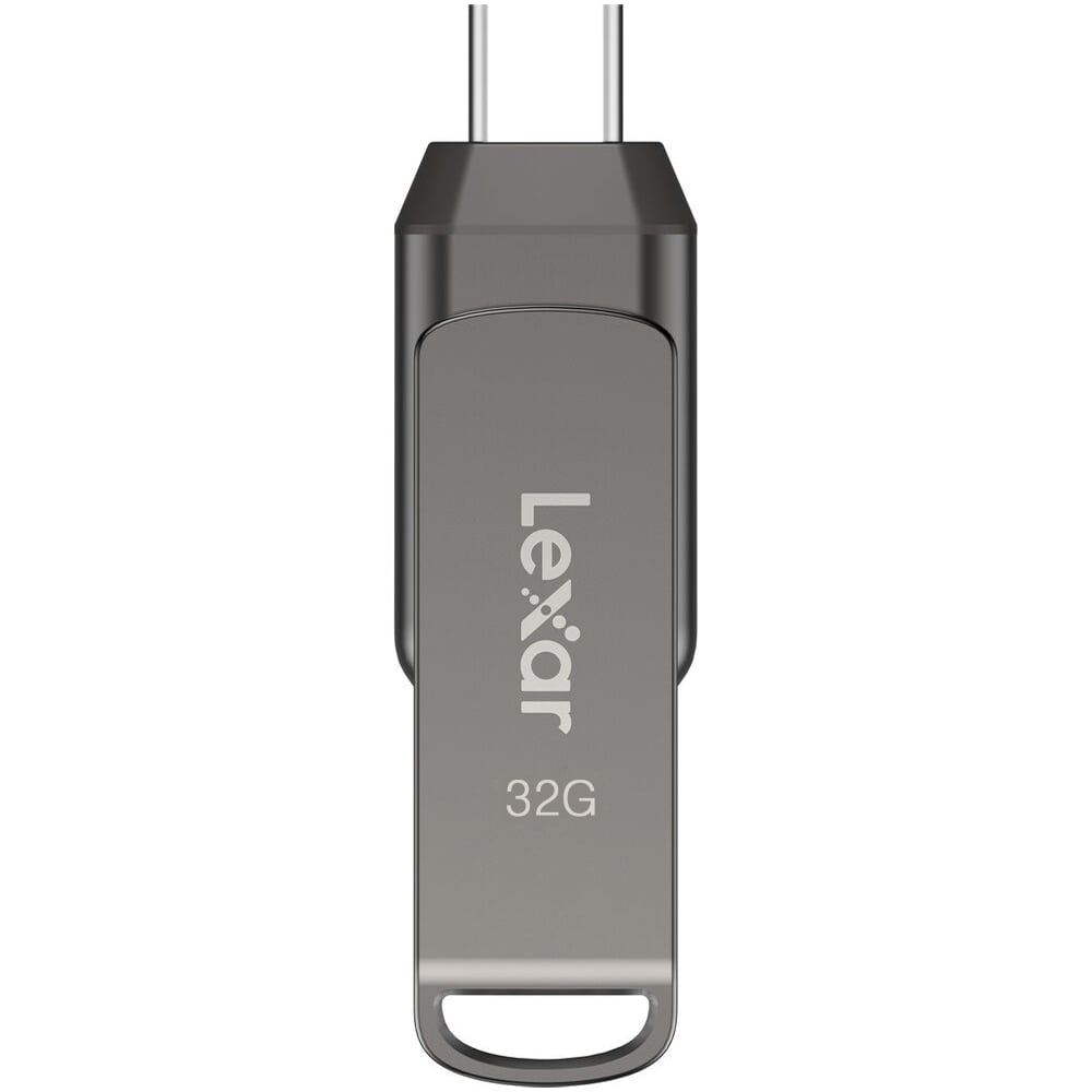 Lexar JumpDrive Dual Drive D400 USB 3.1 Type-C (32GB) – versatile, high-speed storage for USB-C and USB-A devices.