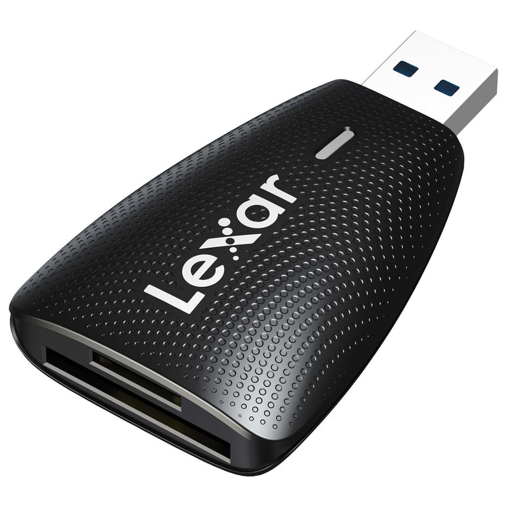 Lexar Multi-Card 2-in-1 USB 3.0 Reader – fast, efficient, and compatible with SD and microSD cards for quick photo and video transfers.