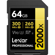 Whether you’re a professional photographer, videographer, or enthusiast, this Lexar Professional 2000x SDXC UHS-II card provides performance you can trust.