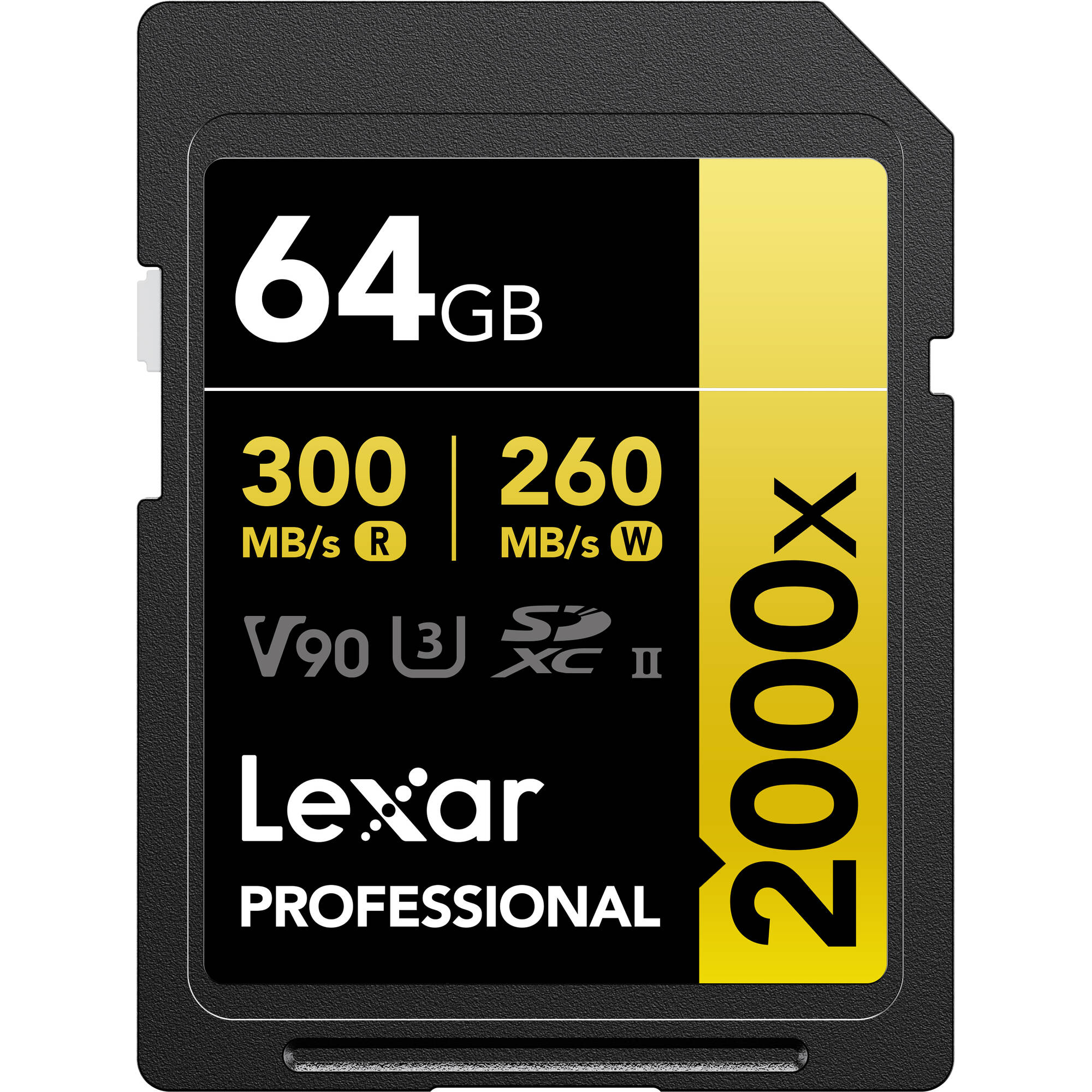 Whether you’re a professional photographer, videographer, or enthusiast, this Lexar Professional 2000x SDXC UHS-II card provides performance you can trust.